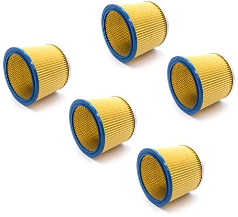 vhbw 5x Rundfilter/Lamellenfilter kompatibel mit Staubsauger, Saugroboter, Mehrzwecksauger Rowenta Collecto RB 14, RB 50, RB 500, RB 51, RB 510, RB 52