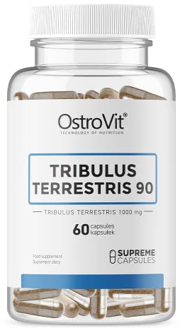 Ostrovit Tribulus Terrestris 90 Package of 1 x 60 Capsules - Testosteron Booster - 90% Saponine