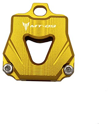 LongGreat MT09 Schlüsselabdeckung, Motorrad-Schlüsselanhänger, für Yamaha FJ-09/XSR900/MT-09/FZ-09/MT-09 SP/MT-09 Tracker 2014-2020, gold, 1 Stpck