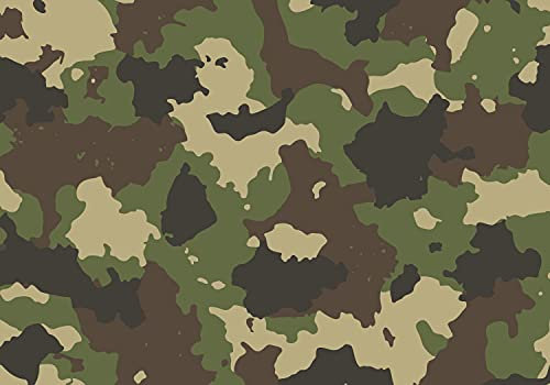 wandmotiv24 Fototapete Camouflage Tarn Militär, XS 150 x 105cm - 3 Teile, Wanddeko, Wandbild, Wandtapete, Muster khaki oliv M6167