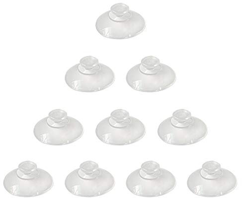 10 Pezzi 20mm Mini Ventose Trasparente Senza Ganci Professionale PVC Plastica Ventosa Pad per Decorazione Parete Casa Bagno Cucina Auto
