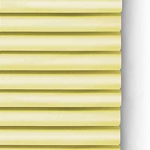 ZXXL Jalousien Gelbe wasserdichte Jalousien Aus Aluminium für Küche/Wohnzimmer/Bad/Büro, 85cm/105cm/115cm/125cm/145cm Breit (Size : 105x180cm(41.3x70.9in))