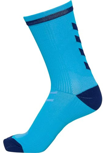 hummel Unisex Elite Indoor Low Pa socks, ATOMIC BLUE/MARINE, 43 EU