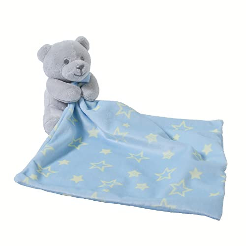 CREVENT Baby Schmusetuch,Plüsch Komfort Schnuffeltuch für Neugeborene,Weich & Waschbar Kuscheltuch Schlaftier für Babys und Kleinkinder,Spielzeug 0+ Monate (Umarmender Bär)