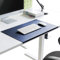 Schreibunterlage,Schreibtischunterlage mit Kantenschutz aus Weichem Kunstleder,Groß PU-Leder Mousepad für Büro/Zuhause,Büro Wasserdichte Rutschfeste Schreibenmatte,Blau,120X50cm