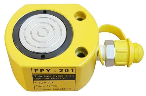 DHHHC Ultra-Sottile Jack Idraulico Cilindro Separato Fpy-20T Strumento 12Mm 20T Strumento di Sollevamento Idraulico, per Macchine, Ponte, Costruzione