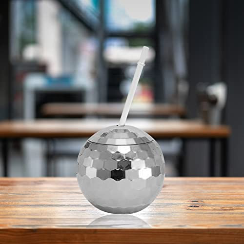 LYEAA 600ml Disco Ball Cups Cocktail Cup KTV Nightclub Party Straw Wine Glass Drinking Juices Mug Bar Tools