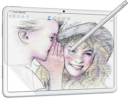 2 Stück Fühlen Sie sich wie Papier Schutzfolie für Samsung Galaxy Tab S6 5G 4G Wi-Fi LTE 10,5 Zoll SM-T860 T865 T866N S-Pen Matt Hydrogel-Film Folie Flexibel