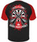 Herren Tshirt Dart Trikot Double Makes Money (mit Rückendruck) Größe S - 5XL Baseball Schwarz/Rot