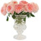 Tuzsocr Vases en Verre Vintage,Vase decoratif Design Transparent,Vases Décoratifs en Forme de Cylindre,Vase Floral pour Mariage,pour Fleurs, Table,centres de Table,décoration d'intérieur,Mariage (M)