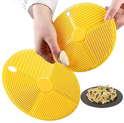 Gnocchi Board 2Pcs Pasta Board Gnocchi Maker 5.91 in Mess-Free Quick Easy Multifunctional Kitchen Pasta Making Tools for Gnocchi