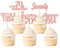 Blumomon 30 Pcs Rose Gold 70th Happy Birthday Cake Topper Glitter Happy 70 Cupcake Topper Cheers to 70 Fabulous Cake Decoration for 70th Birthday Party Decoration Supplies 70th Anniversary Cake Topper
