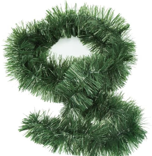 Bluelves Guirnalda Navidad,5M Guirnaldas Navideña Artificiales,Guirnalda de Navidad Artificial Verde,Adornos Corona de Abeto para Manijas de Escaleras, Puertas y Ventanas Decoración de Navidad