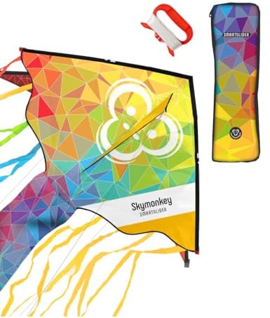 Skymonkey Smartglider Einleiner Drachen für Kinder ab 5 Jahren, Kinderdrache - 130cm