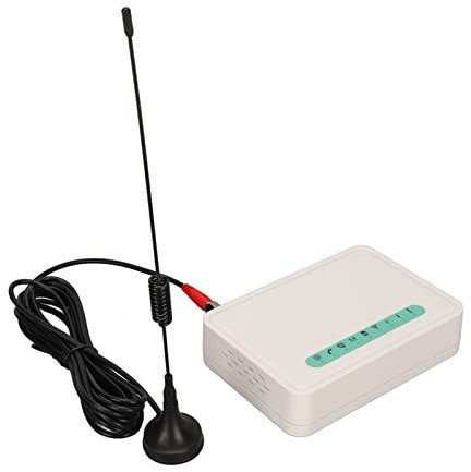 GSM Fixed Wireless Terminal, Quad-Band GSM SIM-Karte Telefonleitung Desktop-Anrufer-ID-Dialer, GSM 850/900/1800/1900 MHz Weltweit, für Festnetzanschlüsse, Aufnahmebox (EU-Stecker)