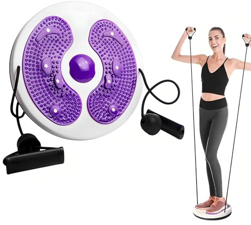 Vueinrg Taillentwister Twist Waist Disc Board mit Kordelzug Multifunktions Magnet Balance Board Pedal Fitness Drehscheibe Waist Wriggling Plate Hüfttrainer Aerobic-Training für Fußmassage Taille Übung
