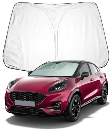BIXUAN Puma2 2024 Parasol Compatible con Ford Puma MK2 2020-2023 2024 2025 Parabrisas para Puma 2 el Auto Frontscheibenabdeckung Wind para Frontscheibe Blockiert UV Abdeckung Faltbar