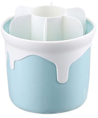 HOOLRZI Support rotatif pour pinceaux de maquillage - Boîte de rangement pratique pour sourcils et crayons à lèvres - Organisateur transparent pour les amateurs de beauté