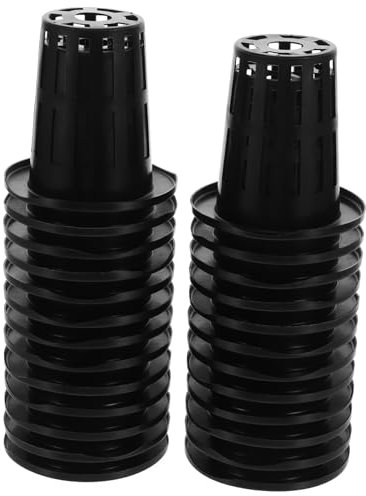 Sosoport 50 Pezzi Vasi a Rete per Coltivazione Fuori Tazze a Rete per Giardino Contenitori Resistenti per Coltivazione Fuori Non Facili da Rompere