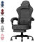 IRCV Gaming Chair for Adults, High Back Technology Fabric Computer Chair, Ergonomic Gamer Chair with Footrest, Reclining Gaming Chairs with Lumbar Support, Wide Seat 350 LBS, Height Adjustable, Black