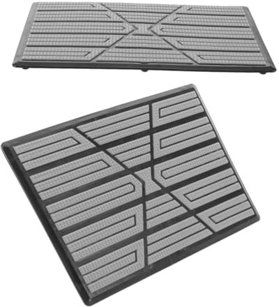 GRIRIW 2stücke Teiliges Auto Pedal Reparaturset rutschfeste Fußpedalmatten Aus Robustem Pp PVC Verschleißfest Einfache Montage Passend Für Pkw Innenraum Teppichbodenschutz