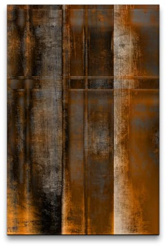 Paul Sinus 60x90cm Wandbild Industrial Flair – Abstrakte Strukturkunst im Vintage Look