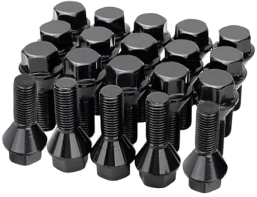 Rufutle Bulloni delle Ruote per Jeep Compass Cherokee Renegade, per Chrysler 200 2015-2017, 20 Pezzi bulloni per Ruote M12x1,25 da 17mm