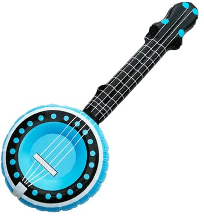 Ahuuen Aufblasbare Musikinstrumente,Banjo Partygeschenke | Aufblasbare Banjo-Luftballons | für , Geburtstagsfeier, Garten, Spielzimmer und Aktivitäten für Vorschulkinder