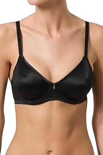 Triumph Azalea Florale W01, Reggiseno con ferretto Minimiser, da Donna, Nero (0004), 32C CS
