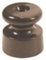 Fontini - Aislante cable trenzado garby porcelana marron
