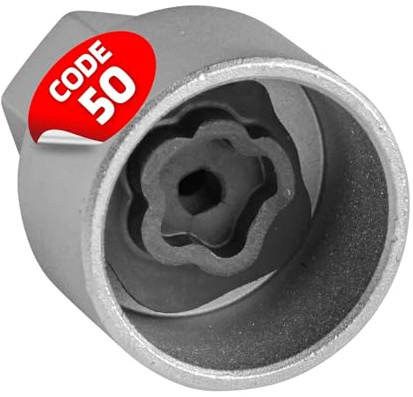 SW-Stahl 02384L-10 Felgenschloss Adapter 50 - Schlüssel für BMW Räder | Ersatzschlüssel zur Demontage der Radsicherung - Robuster Chrom-Vanadium-Stahl Felgenschloss Ausdreher für PKW ab 2012