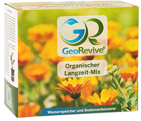 GeoRevive - Wasserspeicher - Bodenverbesserer Kombination - Blumenerde 9 L