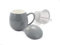 Cha Cult Kräuterteetasse Saara Porzellan, 3-teilig, grau 0,35 l