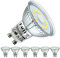 EACLL GU10 LED Kaltweiss 4.8 Watt Ersetzt 75W Halogen Leuchtmittel, 6er-Pack, 710 Lumen 6400 Kelvin Birnen, AC 230V Flimmerfrei Strahler, Abstrahlwinkel 120 Grad Spot, Nicht Dimmbar Reflektorlampen