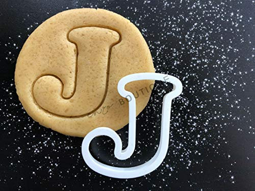 Alphabet Letters 3 Sizes Cookie Cutters Fondant Cake Decorating (Letter J, 3)