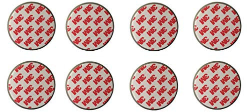 Rauchmelder Magnethalter - 8er Set - Selbstklebend für alle gängigen Rauchmelder - 3M Klebepads mit Magnethalterung zur einfachen Befestigung ohne Bohren und Schrauben