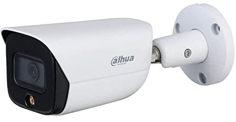 Dahua - AI Lite IP Audio Cámara Alarma ONVIF PoE 5MP 2.8mm Starlight Full Color Bullet Micrófono D - IPC-HFW3549E-AS-LED