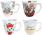 Ambiente Fine Bone China 0,4 Liter Christmas Mug Collection 4er Set