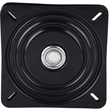 360° Universal Square Rotating Hardware Base Drehbare Basisplatte Drehplatte Drehbare Base Stuhl Drehplatte Sitz Drehplatte aus A3 Stahlplatte Wohnmöbel Zubehör 10in 25x2.2cm,Andere Möbel Accessoires