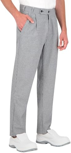 PALLTEX NAHM Pantalon Cuisine Homme 100% Coton Pantalon de Cuisine Homme Professionnel Conforme à la Norme en 13688