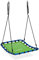 Relaxdays Columpio Nido, Niños y Adultos, Capacidad hasta 100 kg, Altura Regulable, 76 x 103 cm, Balancín Jardín, Verde