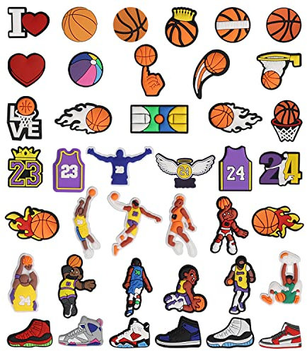 Basketball Schuhanstecker Für Croc Schuh Anstecker Schuhanhänger Zubehör Sports Charms Pins Für Clogs Dekorationen
