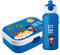 4youDesign Mepal Bento Box & Trinkflasche Set personalisiert Pirateninsel blau – Geschenk für Kinder Weihnachten, Nikolaus, Geburtstag - Auslaufsicher – Brotdose 750ml, 400ml Flasche
