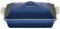 Le Creuset Olive Branch Collection Stoneware Heritage Covered Rectangular Casserole, 4 qt., Marseille with Embossed Lid