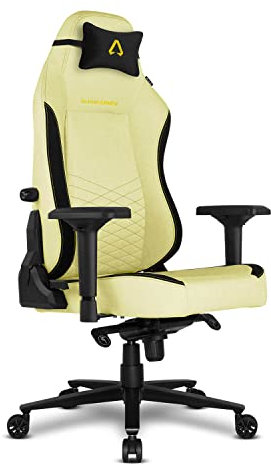 Alpha Gamer Alegra Fabric Silla Gaming, Amarillo, One Size