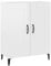 vidaXL Sideboard Kommode Anrichte Schrank Beistellschrank Mehrzweckschrank Standschrank Wohnzimmer Hochglanz-Weiß 69,5x34x90cm Holzwerkstoff