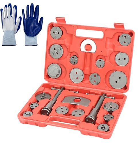 Ikodm 22 TLG Universal Bremskolbenrücksteller Set Bremssattel Kolben Wind Zurück Tool Kit Bremse Instandsetzung Werkzeug Bremskolben