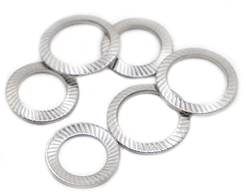 M2.5 M3 M4 M5 M6 M8 M10 M12 M14 M16 304 Edelstahl Scheibenfeder Fächerscheibe Geriffelte Elastische Dichtung DIN9250-M2.5 50St