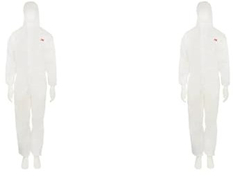 3M 4520-XL Protective Coverall, Type 5/6 Hazardous Dust Protection, Adult Unisex, Pack of 2