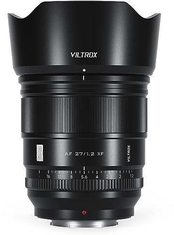 VILTROX 27mm F1.2 XF Objektiv, APS-C Autofokus Prime mit großer Blende f/1.2 für Fujifilm X-Mount Kameras X-T5, X-H2, X-H2S, X-T30 II, X-T4, X-Pro3, X-S20, X-S10, X-E4
